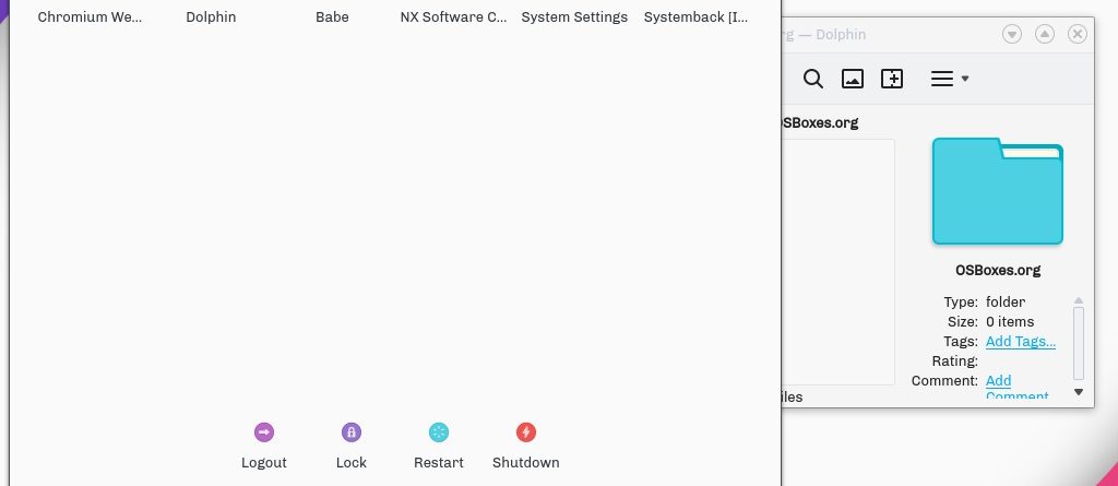 Nitrux OS desktop