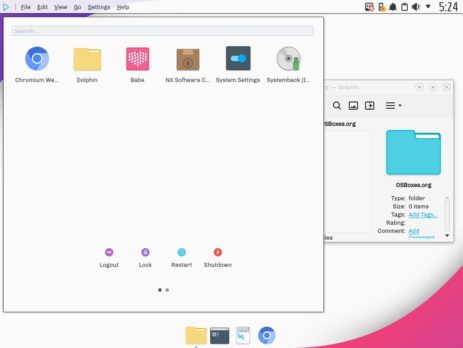 Nitrux OS desktop