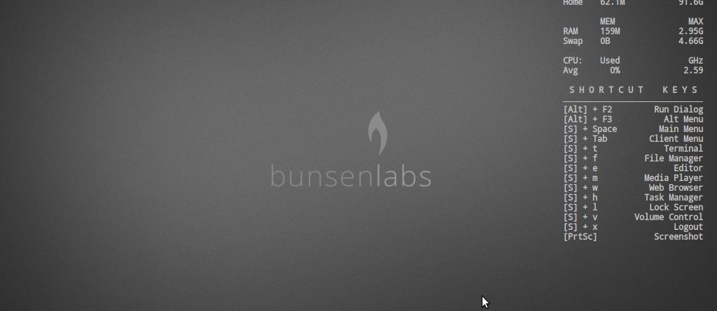 BunsenLabs deuterium desktop