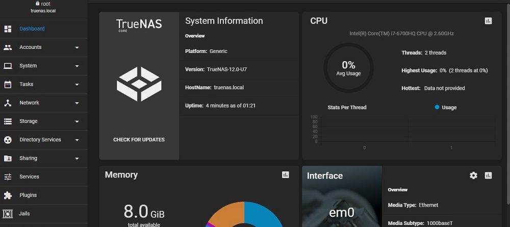 truenas desktop